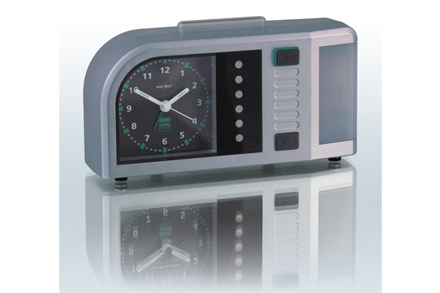 Zábleskový budík time flash (černá barva)