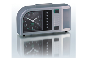 Zábleskový budík time flash (černá barva)